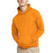 Hanes Men's Pullover EcoSmart Fleece Hooded Sweatshirt, Safety Orange, X Large