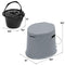 Giantex Portable Travel Toilet with Detachable Inner Bucket and Removable Toilet Paper Holder Lightweight Outdoor Indoor Toilet for Camping, Hiking, RV, Boating and Trip Porta Potty