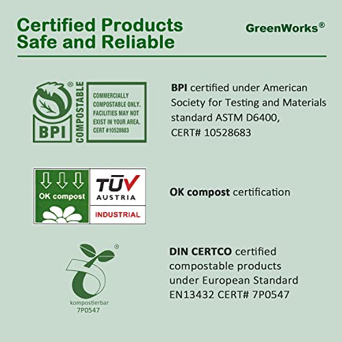 GreenWorks 100% Biodegradable Compostable CPLA Cornstarch Disposable Cutlery FORKS100 Ct 7 Heavyweight Utensils Flatware Forks
