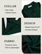 Coofandy Men's Knit Polo Shirt Short Sleeve Vintage Striped Golf Shirt, Green & Black, Medium
