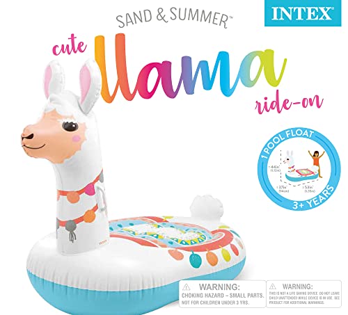 Intex Cute Llama Inflatable Ride-On, for Ages 14+