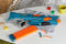 Nerf Elite 2.0 Turbine CS-18 Motorised Blaster, 36 Official Nerf Darts, 18-Dart Clip, Tactical Rails, Barrel Attachment Point