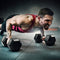 Yes4All Hex Dumbbell Rubber Grip - Premium heavy weight Dumbbell - 10lbs