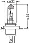 OSRAM 64196 ORIGINAL H4, halogen headlamp, 64196, 24V truck, folding carton box (1 unit)