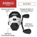 Zebco Roam Spincast Reel and Telescopic Fishing Rod Combo, Extendable 18.5-Inch to 6-Foot Telescopic Fishing Pole with ComfortGrip Rod Handle, Quickset Anti-Reverse Fishing Reel, Seafoam