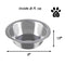 Petmaker Set of 2 Stainless-Steel Dog Bowls - Cage, Kennel, and Crate Dog Bowls Hanging for Food and Water - 8oz Each and Dishwasher Safe by