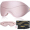 BeHoomi Sleep Mask, Premium Eye Mask for Sleeping, Completely Blackout, Superior Soft Comfort, Upgraded 3D Ergonomic Designed Sleeping Mask for Home, Office, Travel, Meditation, Yoga, Pink