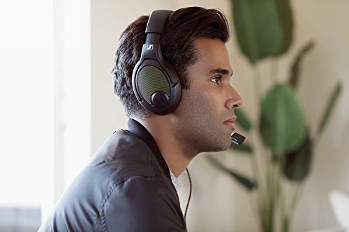 DROP + Sennheiser PC38X Gaming Headset — Noise-Cancelling Microphone with Over-Ear Open-Back Design, Velour Earpads, Compatible with PC, Gaming Consoles, and Mobile Devices, Black