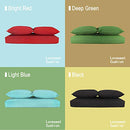 BOSSIMA Patio Furniture Cushions Comfort Deep Seat Glider Loveseat Cushion Indoor Outdoor Seating Cushions Bright Red