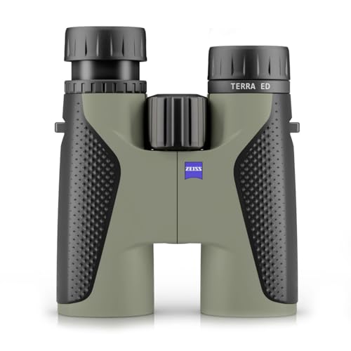ZEISS Terra ED Binoculars 8x42 Waterproof, and Fast Focusing with Coated Glass for Optimal Clarity in All Weather Conditions for Bird Watching, Hunting, Sightseeing, Black-Green (Black-Green)