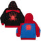 Marvel Superheroes Spider-Man Peter Parker and Miles Morales Reversible Jacket for Kids and Toddlers, Black/Red, 7