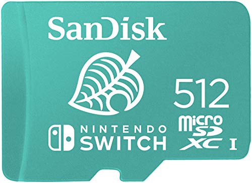 SanDisk 512GB microSDXC Card for Nintendo Switch Consoles up to 100 MB/s UHS-I Class 10 U3
