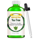 Tea Tree Essential Oil - HUGE 4 OZ/Dropper - 100% Pure Therapeutic Grade - Tea Tree Oil is Great.