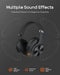 DOQAUS Bluetooth Headphones Over Ear, [52 Hrs Playtime] Wireless Headphones, 3 EQ Modes, Foldable Hi-Fi Stereo Bass Headphones, Soft Memory Protein Earmuffs, Built-in Mic ＆ Wired Mode for Phone/PC/TV