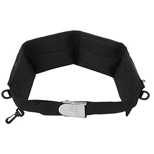 MOOCY Scuba Weight Belt, 4 Pocket for Freediving Dive Diving Accessories - fit for Waist 32" to 52" (Black)