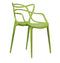 2xhome - Dining Room Chair - Green - Modern Contemporary Designer Designed Popular Home Office Work Indoor Outdoor Armchair Living Family Room Kitchen