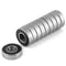 10 Pcs Durable Multi-Use Rubber Sealed Deep Groove 6001-2RS Mini Ball Bearings(12x28x8mm)