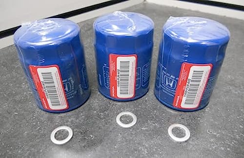 Genuine Honda/Acura Engine Oil Filter + Washers 15400-PLM-A02 - Set Of 3