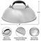 HULISEN Cheese Melting Dome & Smashed Burger Press, 9 Inch Heavy Duty Round Basting Cover with Stainless Steel Burger Smasher, Griddle Accessories Kit for Flat Top Grill Cooking Indoor/Outdoor