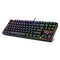 Redragon K552 Mechanical Gaming Keyboard RGB LED Backlit Wired with Anti-Dust Proof Switches for Windows PC (Black, 87 Key Blue Switches)