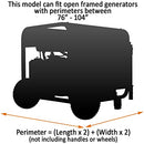 GenTent Generator Running Cover - Universal Kit (Extreme, Black) - for Open Frame Portable Generators
