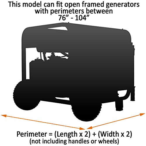 GenTent Generator Running Cover - Universal Kit (Extreme, Black) - for Open Frame Portable Generators