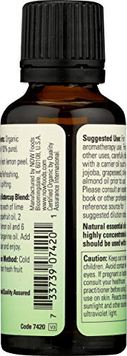 Now Foods, Essential Oil Lemon Organic, 1 Fl Oz