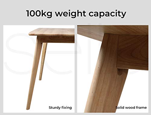 Levede Dining Table Coffee Tables Industrial Wooden Kitchen Modern Natural Oak