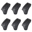 Azarxis Rubber Tips for Trekking Poles Replacement Pole Tip Protectors Fits Most Standard Hiking Walking Sticks - Shock Absorbing, Adds Grip, and Traction (Small Boots - 6 Pack)