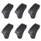 Azarxis Rubber Tips for Trekking Poles Replacement Pole Tip Protectors Fits Most Standard Hiking Walking Sticks - Shock Absorbing, Adds Grip, and Traction (Small Boots - 6 Pack)
