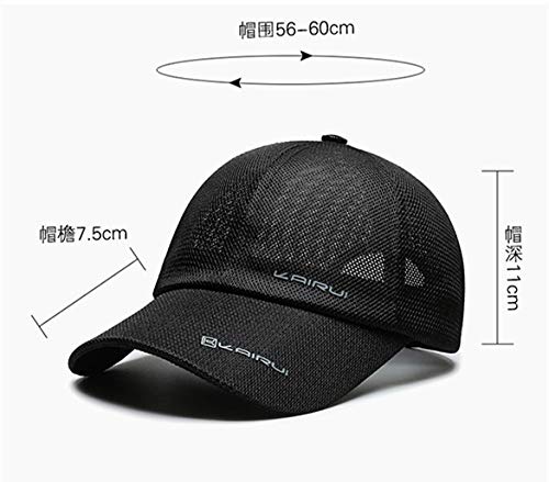 ロマン Breathable Baseball Cap (Gray)