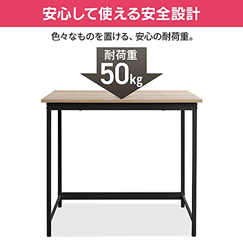 Iris Ohyama BDK-8060 Desk, Computer Desk, Basic Desk, Study Desk, Work Desk, 31.5 x 23.6 inches (800 x 600 cm), Light Natural/White