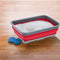 Invero® Collapsible Washing Up Bowl - Portable 10 Litre Water Storage Basin Ideal for Camping, Caravans, Outdoor Activities, Kitchen and More - Red