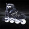 Zuwaos Boys Kids Adjustable Inline Skates, Girls Inline Skates for Kids, Beginner Roller Skates for Girls Men and Ladies Outdoor (1#Black, Large - Youth (4Y-7Y US))