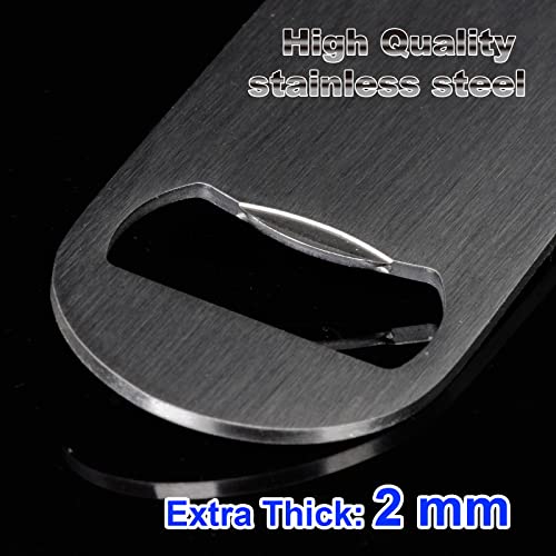 Speed Bottle Opener Stainless Steel Beer Flat Bar Cap Bartender Blade Sublimation Drink Heavy Duty Can Solid Kitchen Remover Restaurant Summer Holiday Party Blanks Durable Supplies Hang Silver 6X