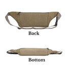 2023 Running Sport Canvas Bum Bag Waist Phone Money Belt Zip Hiking Pouch Wallet Black