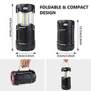 ZCOINS Rechargeable LED Collapsible Camping Lantern, Portable Battery Powered Flashlight, Handle Camping Light Lamp with Magnetic for Hurricane Power Outages Fishing Emergency Tent Hiking Supplies