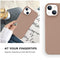 GUAGUA Case for iPhone 13,Brown Liquid Silicone Soft Gel Rubber Slim Thin Microfiber Lining Cushion Texture Cover Shockproof Protective Anti-Scratch Phone Case for iPhone 13 6.1 Inch 2023 Chocolate