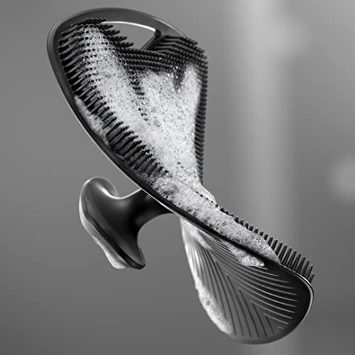 MANSCAPED™ The Body Buffer Premium Silicone Scrubber for Nourishing, Cleaning & Exfoliating Your Skin - Lather Boosting Bristles with Ergonomic No-Slip Handle, Long-Lasting & Easy to Clean (1-Pack)