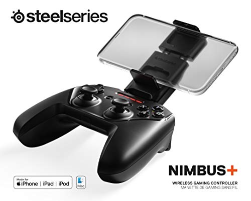SteelSeries Nimbus+ iOS Controller for Mobile Gaming with Bluetooth and 50 Hours Battery Life