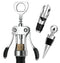 Wine Opener, Zinc Alloy Premium Wing Corkscrew Wine Bottle Opener with Multifunctional Bottles Opener, Upgrade