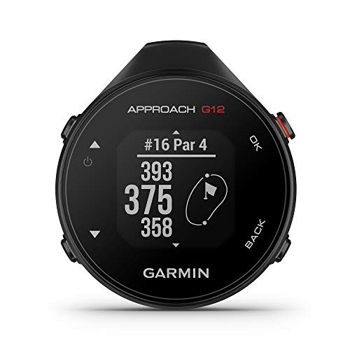 Garmin Approach G12, Clip-on Golf GPS Rangefinder, 42k+ Preloaded Courses, 010-02555-00