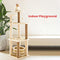 Floofi 120cm 5 Layer Multi-Level Indoor Cat Condo Cat Tree Play House Tower Scratching Post Beige