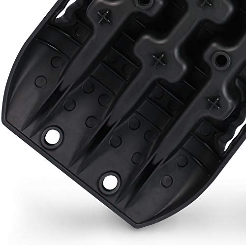 X-BULL New Recovery Traction Tracks Tire Ladder for Sand Snow Mud 4WD(Black)
