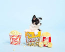 ZippyPaws Zippy Burrow Popcorn Bucket, Red and Yellow, 1 Count (Pack of 1)