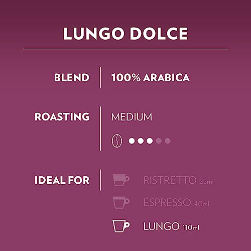 Lavazza A Modo Mio Lungo Dolce Coffee Capsules - 96 Pods