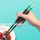 5 Pairs Fiberglass Chopsticks-Reusable Chopsticks Dishwasher Safe, 9.6 inch/24.3cm Matte Non-Slip Family/ Hotel/ Restaurant Chop Sticks, Chinese/Japanese Hair Chopstick Gift Set, Morandi Multicolor