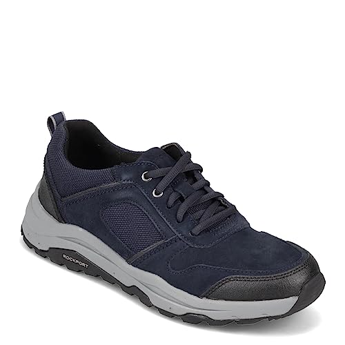 ROCKPORT Men's Birchfield Ubal Sneaker, New Dress Blues, 12 US Wide