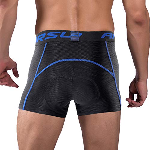 Lixada Men’s Cycling Short 5D Padded Gel Cycling Undershorts Breathable Bicycle Cycling Underwear Bicycle Short