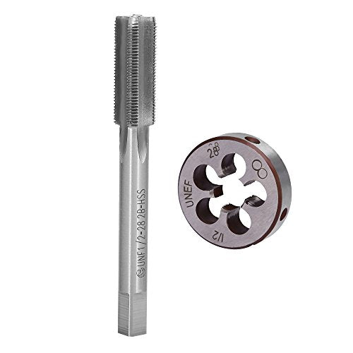 1/2" - 28 UNEF Right Hand Tap and Die Set with Round Die 22LR 223 5.56 9mm